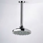 Remer 347N-35315 6 Inch Ceiling Mount Rain Shower Head With Arm, Chrome